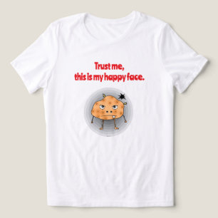 T-shirt En Tri-matière Patate drôle visage heureux