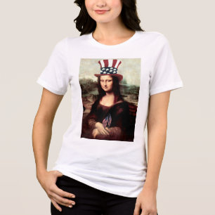 T-shirt En Tri-matière Patriotique Mona Lisa - Prêt pour l'indépendance