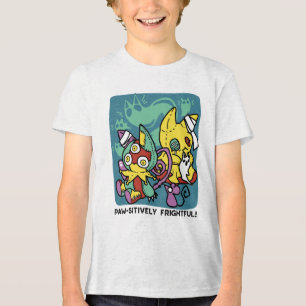 T-shirt En Tri-matière Paw-sitivement Effrayant Chats Monstrueux Hallow