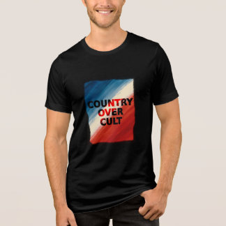 T-shirt En Tri-matière Pays avant culte – Rayures patriotiques de peintur