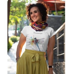 T-shirt En Tri-matière Paysage de rêve de libellule, personnalisé