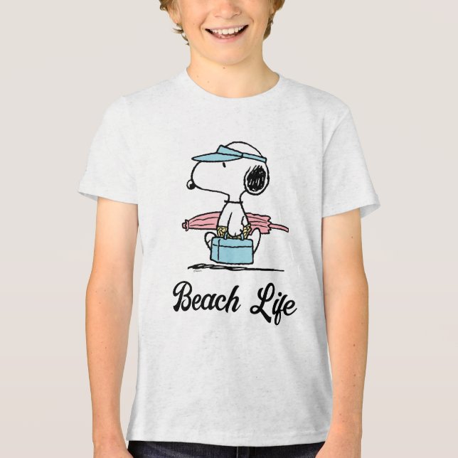 T-shirt En Tri-matière PEANUTS | Beach Bum Snoopy (Recto)