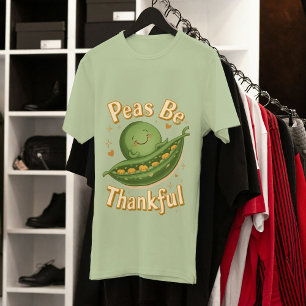 T-shirt En Tri-matière Peas Be Thankful - Cuite Thanksgiving Pea Food Pun