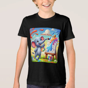 T-shirt En Tri-matière Peindre le stress - Art Eléphant coloré