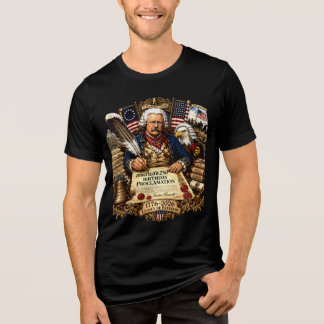 T-shirt En Tri-matière Père Fondateur Signant la Déclaration 250 Ans