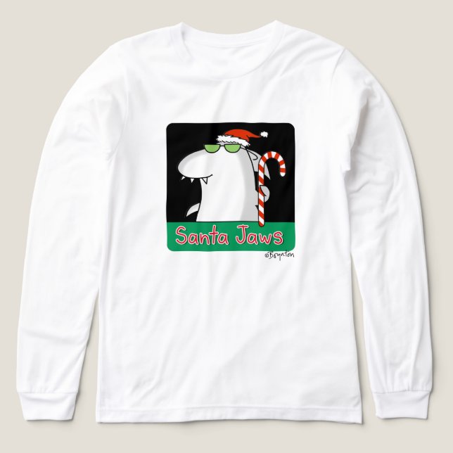 T-shirt En Tri-matière Père Noël Jaws (Motif recto)