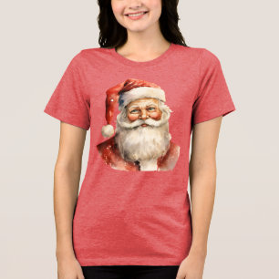 T-shirt En Tri-matière Père Noël rétro