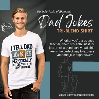 T-shirt En Tri-matière Periodic Table of Elements Dad Jokes 