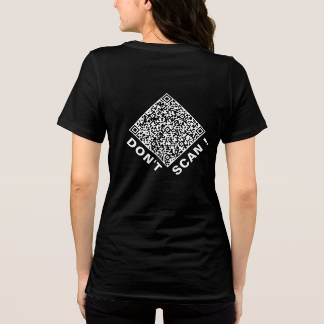 T-shirt En Tri-matière Personalized Custom Design Your Funny QR Code (Verso)