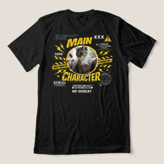 T-shirt En Tri-matière Personnage Principal Personnalisé Amateur de Chat 