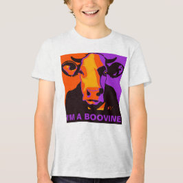 T-shirt En Tri-matière Personnalisable ! Halloween Boovine Pop Art Cow Ts