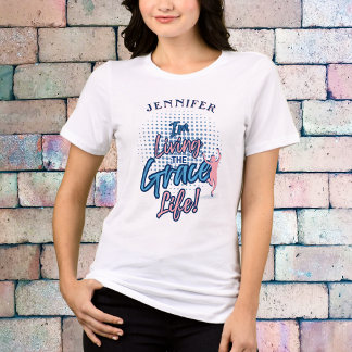T-shirt En Tri-matière Personnalisation féminine moderne Blue Rose Grace