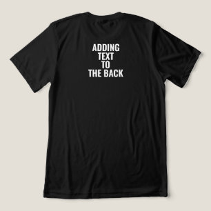 T-shirt En Tri-matière Personnalisé Ajout De Texte À L'Arrière Personnali