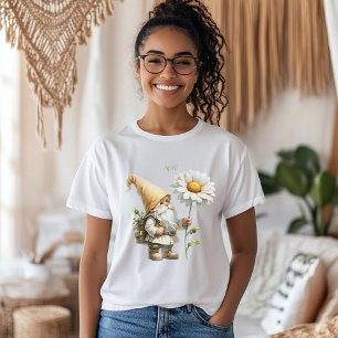 T-shirt En Tri-matière Personnalisé Avril Mois de naissance Jardin Gnome