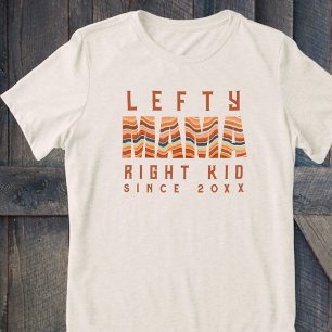 T-shirt En Tri-matière Personnalisé Funty Lefty Mama Droite Enfant Retro 