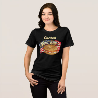 T-shirt En Tri-matière Personnalisé New York Femmes Bella+Canvas Foncé