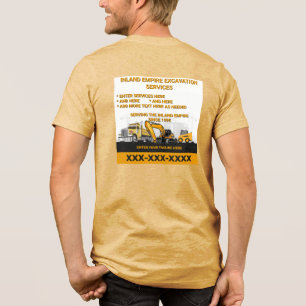 T-shirt En Tri-matière Personnaliser Entrepreneur Général de Fouille Cons
