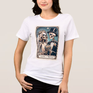 T-shirt En Tri-matière Personnaliser Tarot Thème Mariage Nouveaux mariés