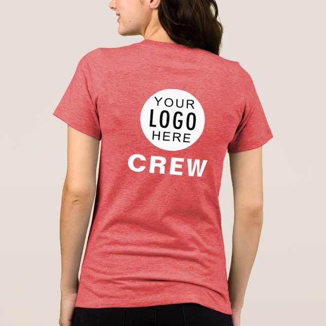 T-shirt En Tri-matière Personnel de votre logo d'entreprise personnalisé (Verso)