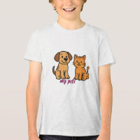 Petit caricaturiste chien et chat