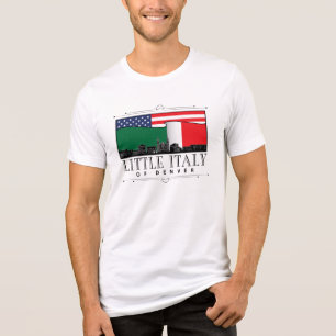 T-shirt En Tri-matière Petit Italie de Denver Classic Logo BLANC