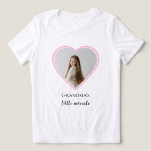 T-shirt En Tri-matière Petit miracle photo de grand-mère personnalisée