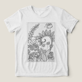T-shirt En Tri-matière Petite grenouille sur un champignon