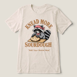 T-shirt En Tri-matière Pétrir Plus Chemise au Levain, Racon Raccoon Boula