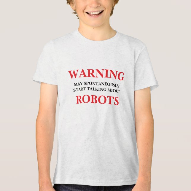 T-shirt En Tri-matière Peut Commencer Spontanément À Parler De Robots (Recto)