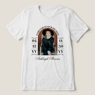 T-shirt En Tri-matière Photo Arché Noir Ajouter Des Dates Pour Toujours D