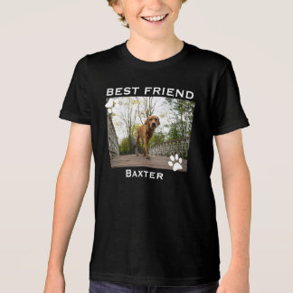 T-shirt En Tri-matière Photo de chien ami le plus fidèle personnalisé