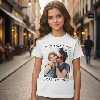 T-shirt En Tri-matière Photo et texte personnalisés