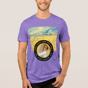 T-shirt En Tri-matière Photo-Texte personnalisé - Van Gogh Art Anniversai