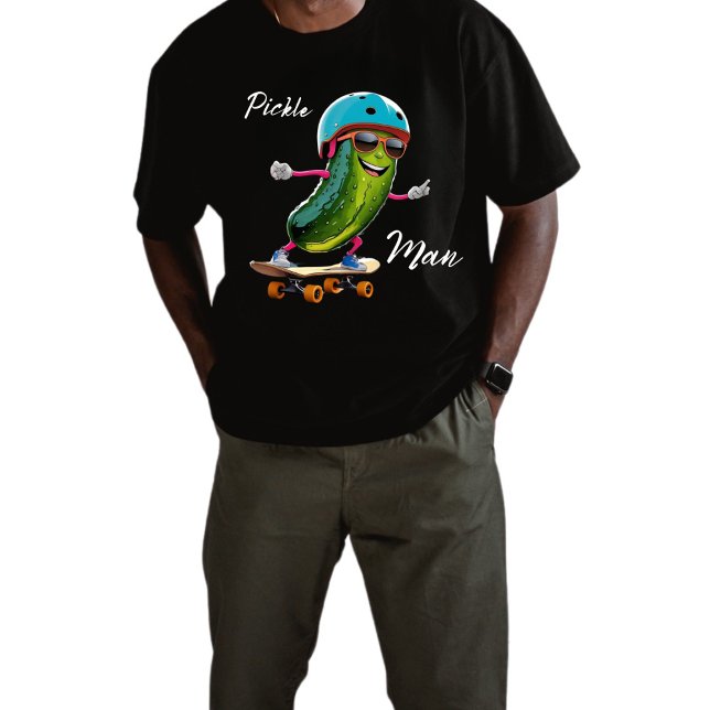 T-shirt En Tri-matière Pickle Man Patinage AI Art (Créateur téléchargé)
