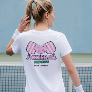 T-shirt En Tri-matière Pickleball Princess Servant des regards & des lobs