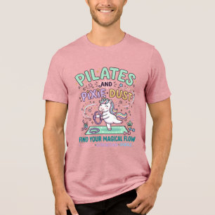 T-shirt En Tri-matière Pilates de licorne et poussière de pixie typograph