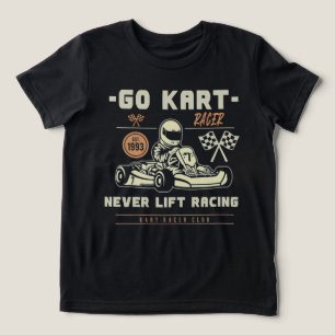T-shirt En Tri-matière Pilote de Karting – Ne Jamais Lever le Pied 