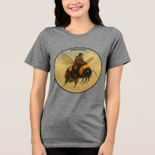 T-shirt En Tri-matière Pilote vintage à bord d'un avion géant miel volant