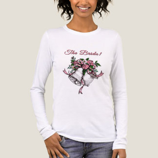 T-shirt En Tri-matière Pink Wedding Bells The Bride Date