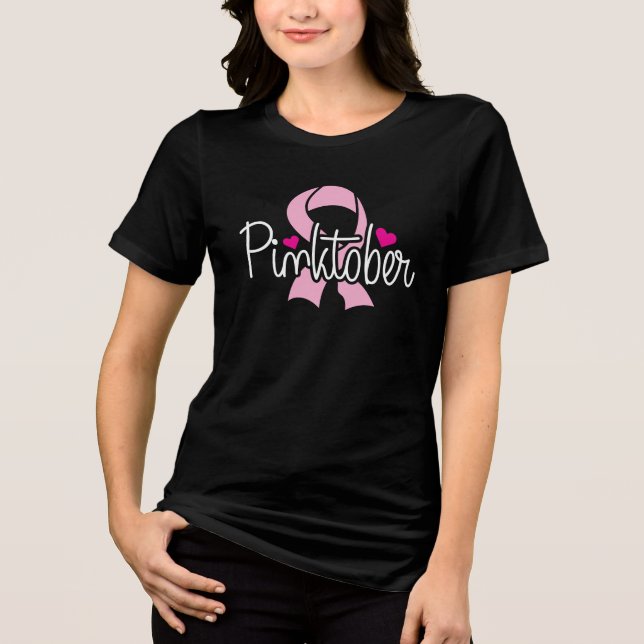 T-shirt En Tri-matière Pinktober Mois de sensibilisation au cancer du sei (Recto)