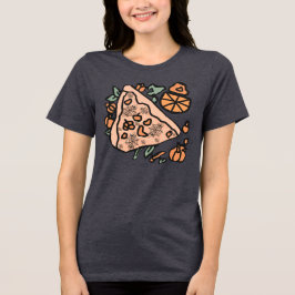 T-shirt En Tri-matière Pizza rétro avec torsion Citrouille
