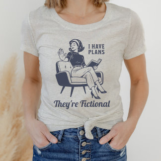 T-shirt En Tri-matière Plans fictifs de lecture amusants Livre Rétro amat