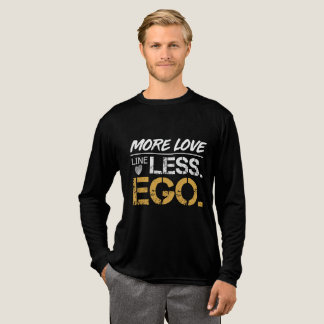 T-shirt En Tri-matière Plus d'amour moins d'ego Typographie de citation p