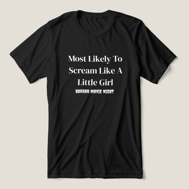 T-shirt En Tri-matière Plus susceptible de crier drôle noir (Design Recto)