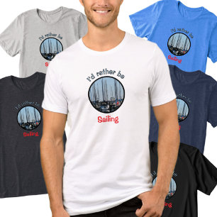 T-shirt En Tri-matière Plutôt naviguer Nautique Voiliers photo