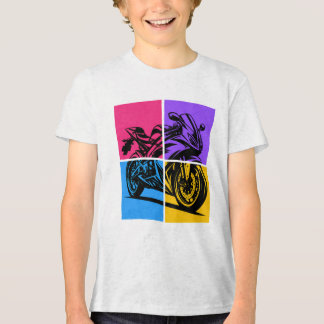 T-shirt En Tri-matière Pop Art Sports Bike