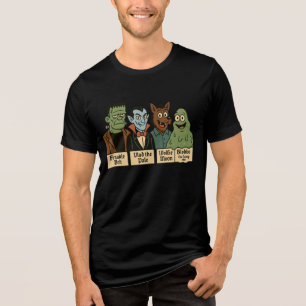 T-shirt En Tri-matière Portrait de l'équipe Monster   L'art d'Halloween