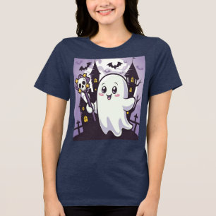 T-shirt En Tri-matière Poster mignon Ghoost avec une torsion joueuse
