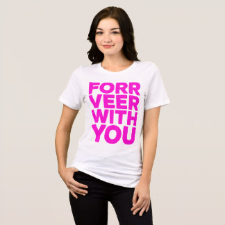 T-shirt En Tri-matière "Pour toujours avec toi" Tee Bold Rose Citation