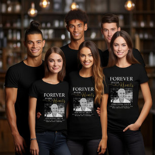 T-shirt En Tri-matière Pour toujours dans nos coeurs Funeral Photo Memori